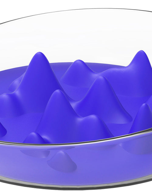 Load image into Gallery viewer, Pet Life ® 'Cirlicue' Mountain Shaped Modern Slow Feeding Pet Bowl
