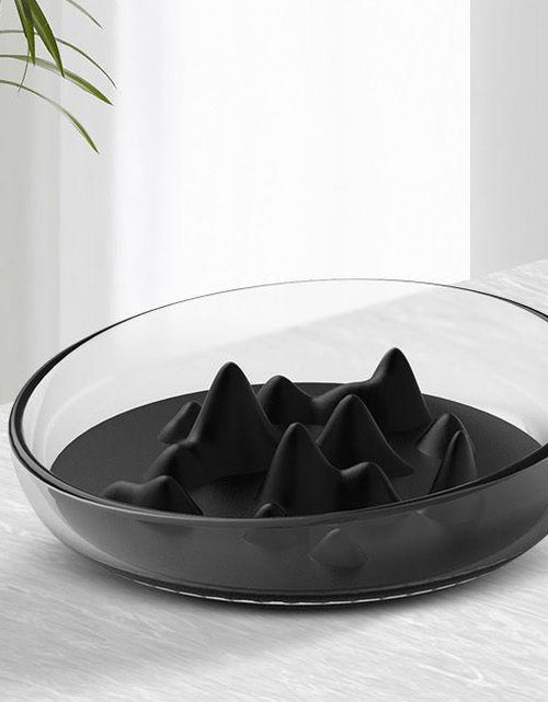 Load image into Gallery viewer, Pet Life ® 'Cirlicue' Mountain Shaped Modern Slow Feeding Pet Bowl
