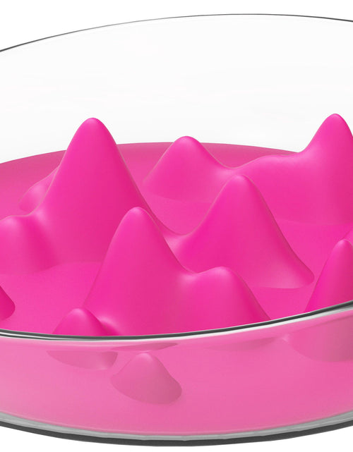 Load image into Gallery viewer, Pet Life ® 'Cirlicue' Mountain Shaped Modern Slow Feeding Pet Bowl
