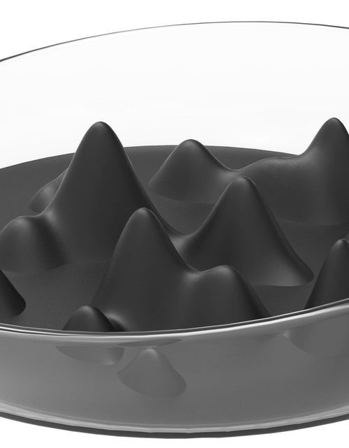 Load image into Gallery viewer, Pet Life ® 'Cirlicue' Mountain Shaped Modern Slow Feeding Pet Bowl
