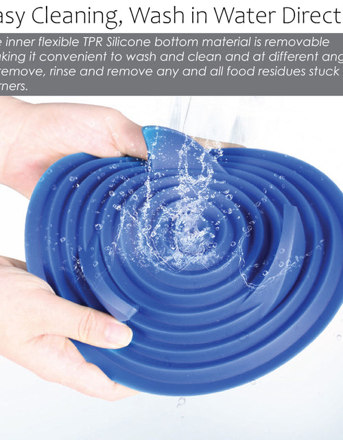 Load image into Gallery viewer, Pet Life ® 'Cirlicue' Mountain Shaped Modern Slow Feeding Pet Bowl
