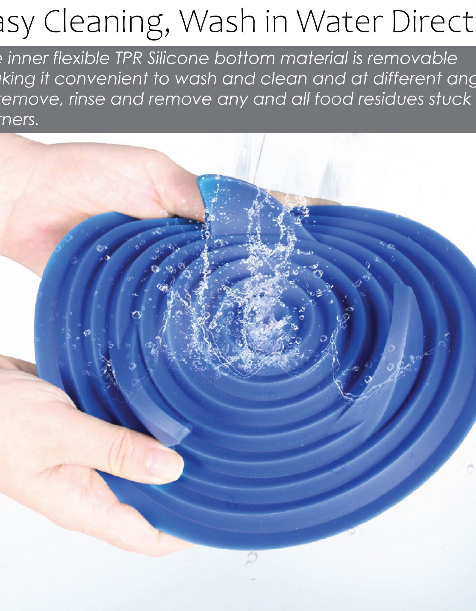 Pet Life ® 'Cirlicue' Shark Fin Shaped Modern Slow Feeding Pet Bowl