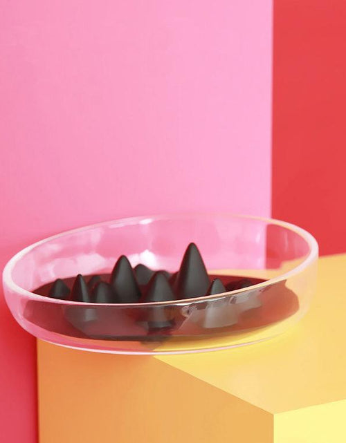 Load image into Gallery viewer, Pet Life ® 'Cirlicue' Shark Fin Shaped Modern Slow Feeding Pet Bowl
