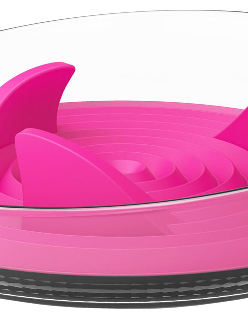Load image into Gallery viewer, Pet Life ® 'Cirlicue' Shark Fin Shaped Modern Slow Feeding Pet Bowl

