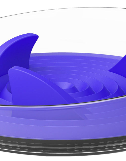 Load image into Gallery viewer, Pet Life ® 'Cirlicue' Shark Fin Shaped Modern Slow Feeding Pet Bowl
