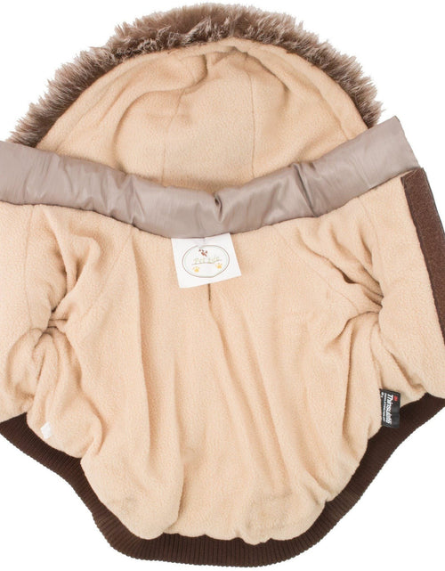 Load image into Gallery viewer, Pet Life ® Classic Metallic Fashion 3M Insulated Dog Coat Parka  w/ Removable Hood

