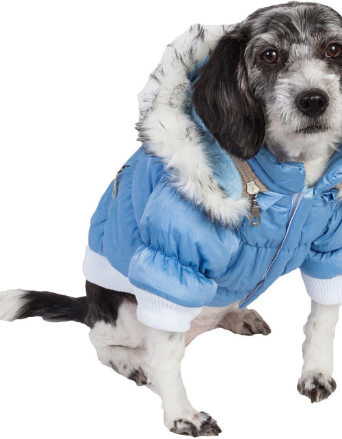 Load image into Gallery viewer, Pet Life ® Classic Metallic Fashion 3M Insulated Dog Coat Parka  w/ Removable Hood
