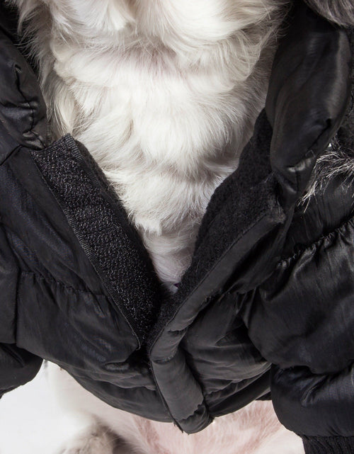 Load image into Gallery viewer, Pet Life ® Classic Metallic Fashion 3M Insulated Dog Coat Parka  w/ Removable Hood
