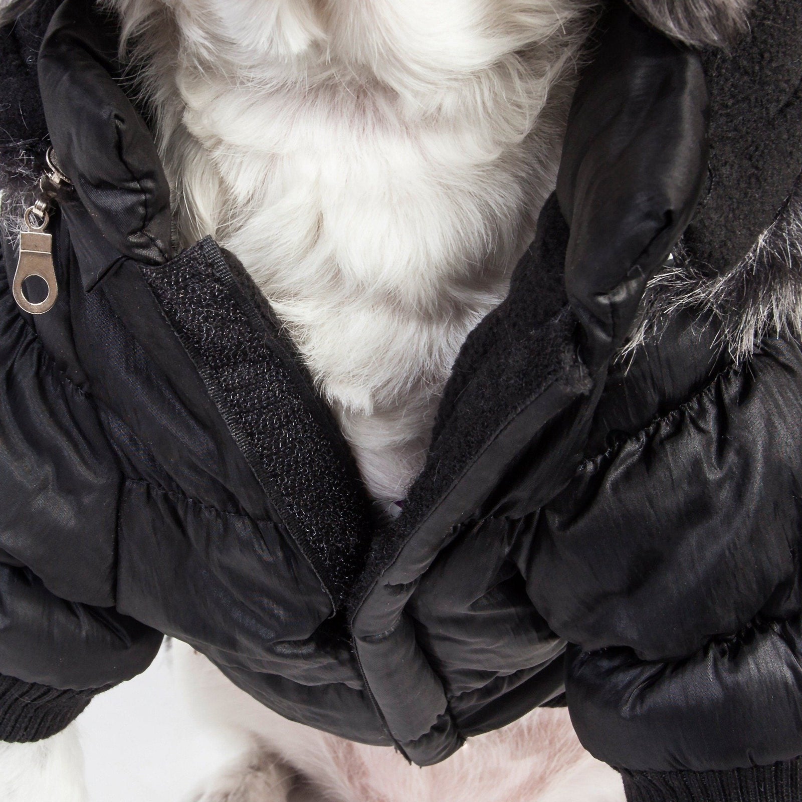 Pet Life ® Classic Metallic Fashion 3M Insulated Dog Coat Parka  w/ Removable Hood