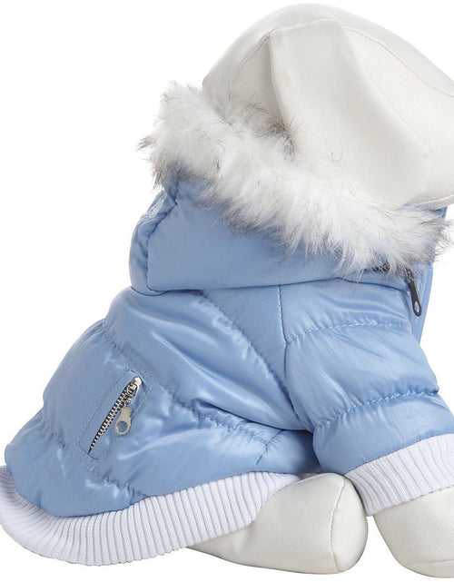 Load image into Gallery viewer, Pet Life ® Classic Metallic Fashion 3M Insulated Dog Coat Parka  w/ Removable Hood
