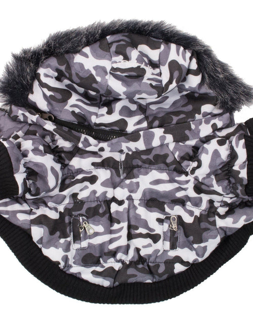 Load image into Gallery viewer, Pet Life ® Classic Metallic Fashion 3M Insulated Dog Coat Parka  w/ Removable Hood
