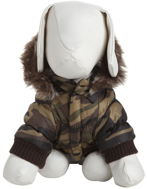 Load image into Gallery viewer, Pet Life ® Classic Metallic Fashion 3M Insulated Dog Coat Parka  w/ Removable Hood
