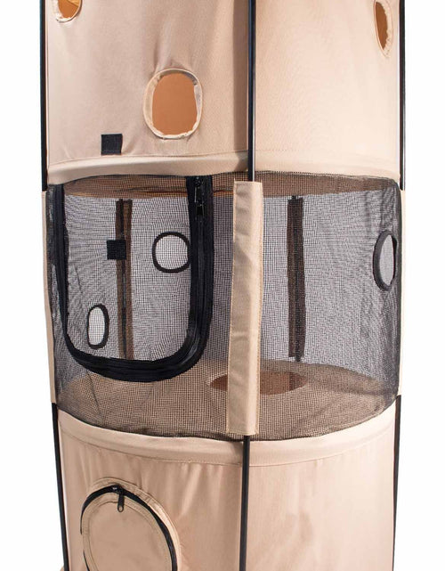 Load image into Gallery viewer, Pet Life ® 'Climber-Tree' Play-Active Travel Collapsible Lightweight Kitty Cat Tree House Lounger
