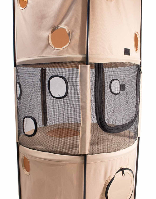Load image into Gallery viewer, Pet Life ® 'Climber-Tree' Play-Active Travel Collapsible Lightweight Kitty Cat Tree House Lounger
