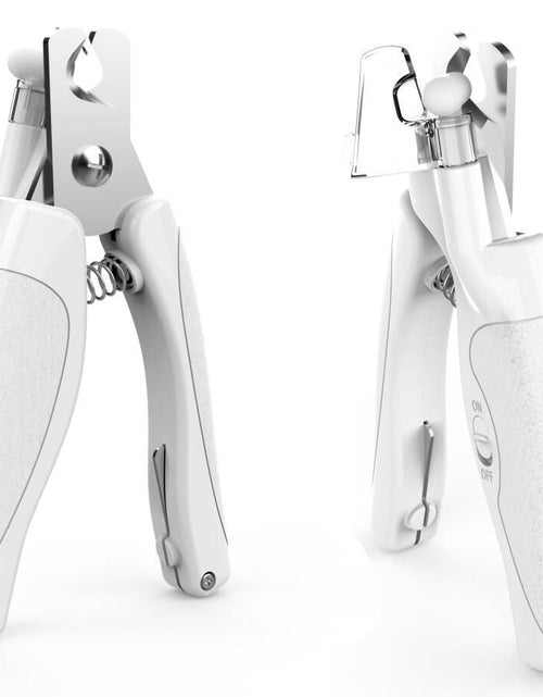 Load image into Gallery viewer, Pet Life ® 'Clip-Tronic' LED Lighting and USB Charging Precision Cat and Dog Nail Clipper
