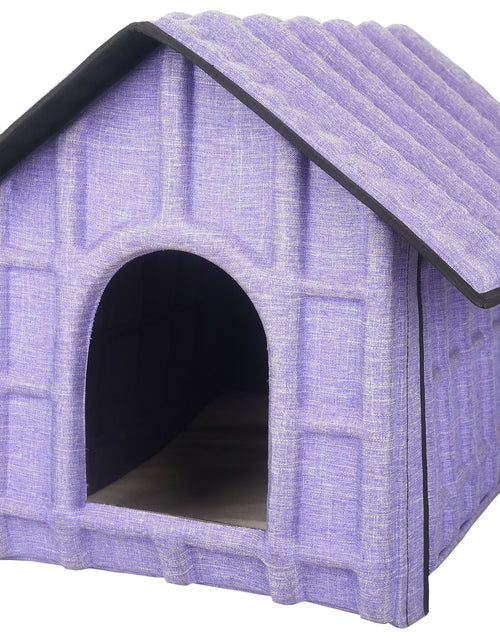 Load image into Gallery viewer, Pet Life ® 'Collapsi-Pad' Folding Lightweight Travel Pet House with inner Mat

