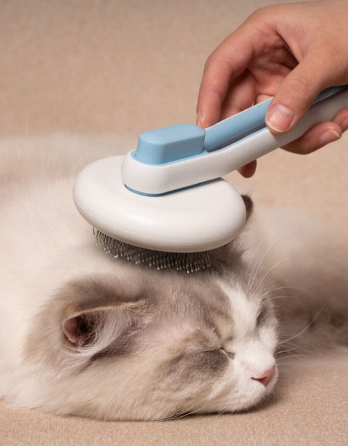 Load image into Gallery viewer, Pet Life ® 'Concepto' Modern Bristle Grooming Pet Deshedder Comb
