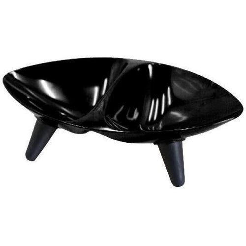 Load image into Gallery viewer, Pet Life ® 'Couture Sculptured' Dishwasher Safe Melamine Food and Water Double Pet Bowl
