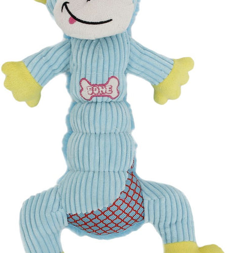 Pet Life ® 'Cuddle Plush' Mesh and Plush Squeaking Dog Toy