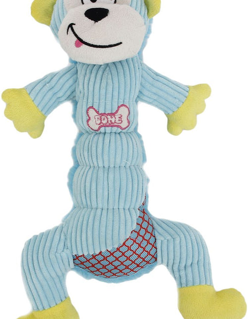 Load image into Gallery viewer, Pet Life ® 'Cuddle Plush' Mesh and Plush Squeaking Dog Toy

