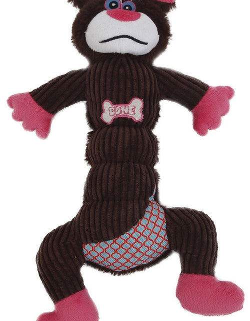 Load image into Gallery viewer, Pet Life ® 'Cuddle Plush' Mesh and Plush Squeaking Dog Toy
