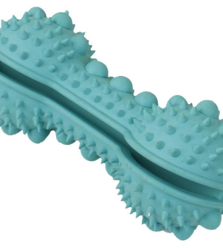 Pet Life ® 'Denta-Bone' TPR Treat Dispensing and Dental Cleaning Durable Dog Toy