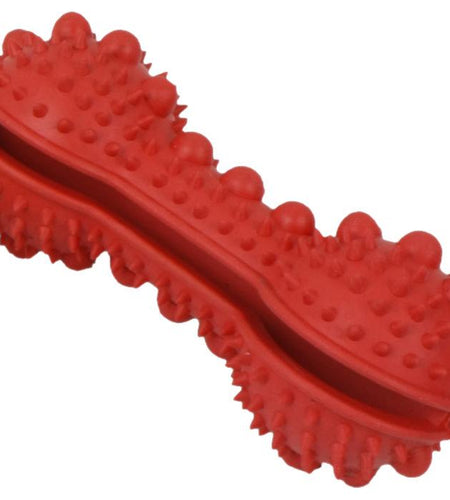 Pet Life ® 'Denta-Bone' TPR Treat Dispensing and Dental Cleaning Durable Dog Toy