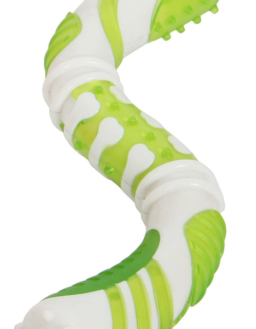 Load image into Gallery viewer, Pet Life ® 'Denta-Twist' TPR Durable Dental Chew Toy
