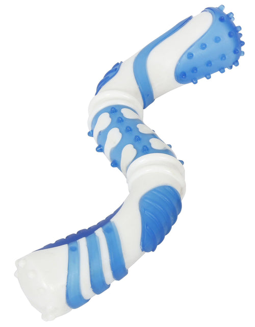 Load image into Gallery viewer, Pet Life ® 'Denta-Twist' TPR Durable Dental Chew Toy
