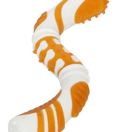 Pet Life ® 'Denta-Twist' TPR Durable Dental Chew Toy