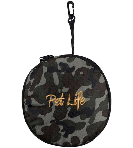 Pet Life ® 'Dual Folding' Food and Water Collapsible Pet Travel Cat and Dog Bowl