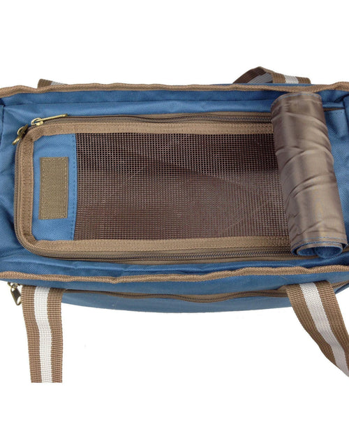 Load image into Gallery viewer, Pet Life ® Dual Snap Pocketed Fashion Designer Canvas Travel Pet Dog Carrier

