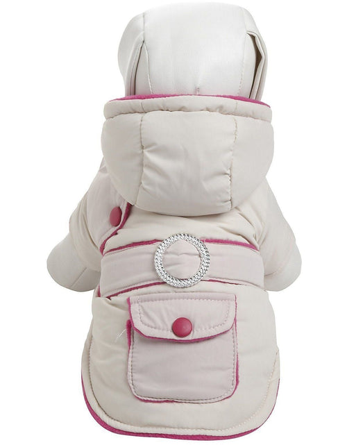 Load image into Gallery viewer, Pet Life ® Dual-Toned 3M Insulated Diamond Jeweled Pet Dog Jacket
