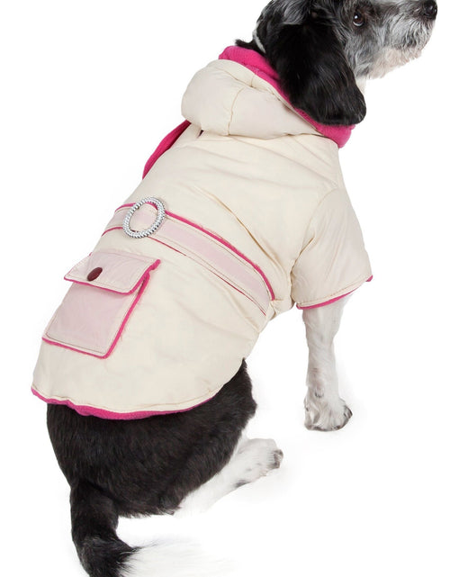 Load image into Gallery viewer, Pet Life ® Dual-Toned 3M Insulated Diamond Jeweled Pet Dog Jacket
