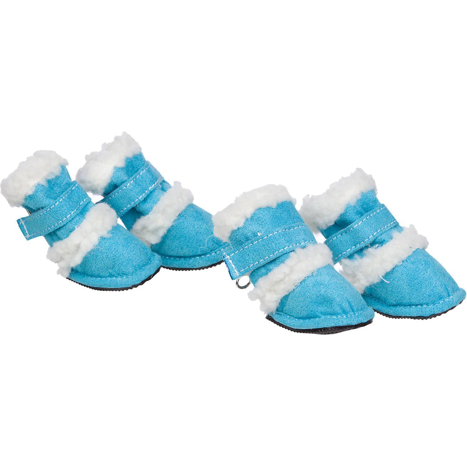 Pet Life ® 'Duggz' 3M Insulated Winter Fashion Dog Shoes Booties - Set of 4