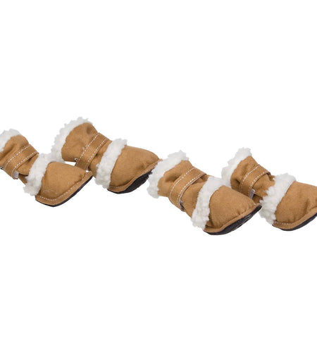 Pet Life ® 'Duggz' 3M Insulated Winter Fashion Dog Shoes Booties - Set of 4
