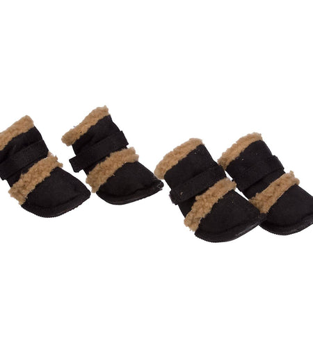Pet Life ® 'Duggz' 3M Insulated Winter Fashion Dog Shoes Booties - Set of 4