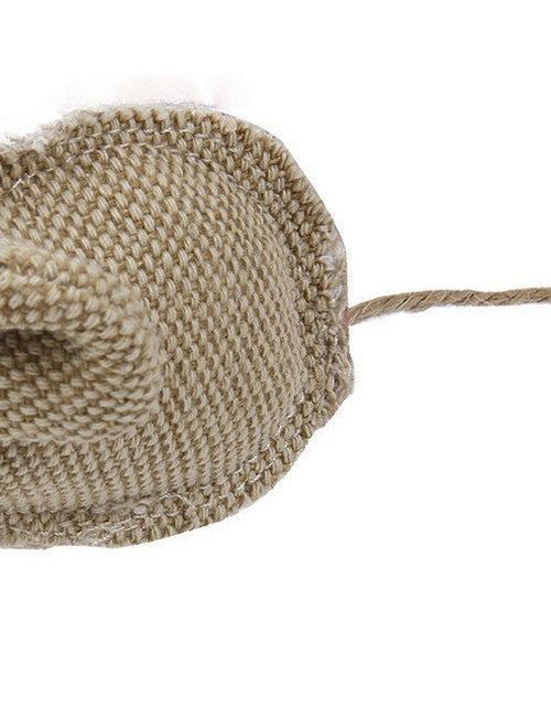 Load image into Gallery viewer, Pet Life ® 'Pompom Tailed' Durable Cat and Mouse Plush Cat Toy
