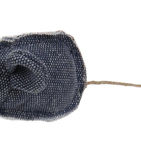 Pet Life ® 'Pompom Tailed' Durable Cat and Mouse Plush Cat Toy