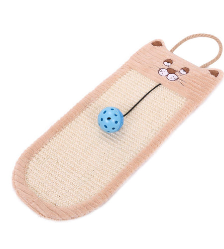 Pet Life ® Eco-Natural Sisal and Jute Hanging Carpet Cat Scratcher