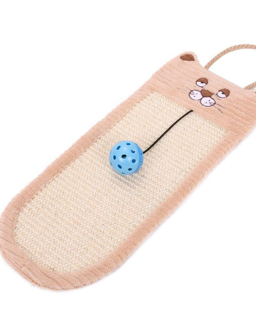Load image into Gallery viewer, Pet Life ® Eco-Natural Sisal and Jute Hanging Carpet Cat Scratcher
