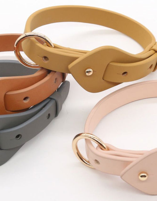 Load image into Gallery viewer, Pet Life ® 'Ever-Craft' Boutique Series Adjustable Designer Leather Dog Collar
