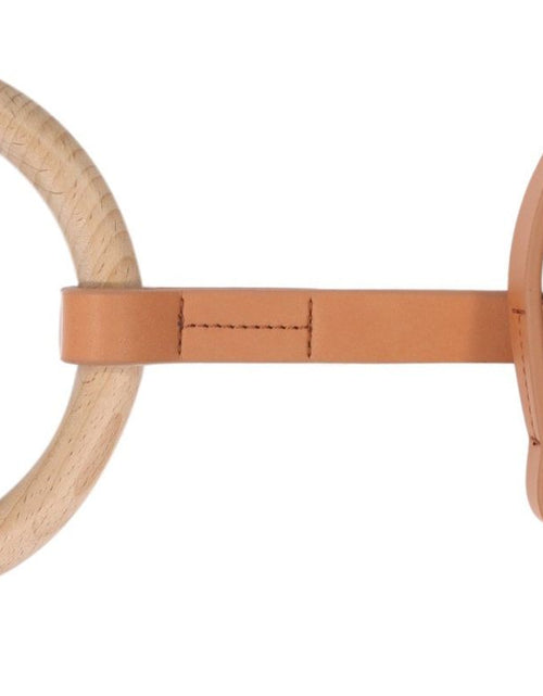 Load image into Gallery viewer, Pet Life ® 'Ever-Craft' Boutique Series Beechwood and Leather Designer Dog Leash

