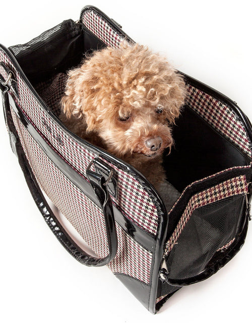 Load image into Gallery viewer, Pet Life ® Exquisite Airline Approved Designer Travel Pet Dog Handbag Carrier

