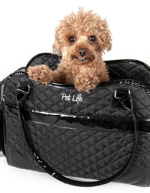 Load image into Gallery viewer, Pet Life ® Exquisite Airline Approved Designer Travel Pet Dog Handbag Carrier
