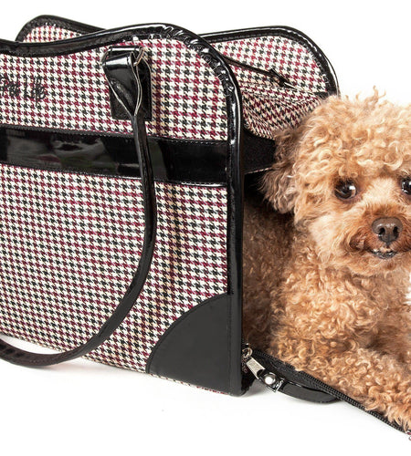 Pet Life ® Exquisite Airline Approved Designer Travel Pet Dog Handbag Carrier
