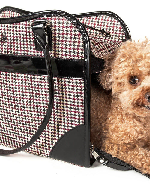 Load image into Gallery viewer, Pet Life ® Exquisite Airline Approved Designer Travel Pet Dog Handbag Carrier
