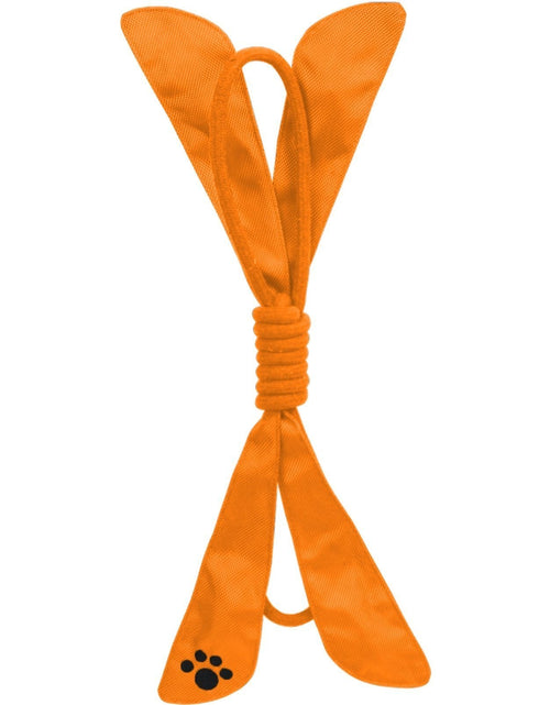 Load image into Gallery viewer, Pet Life ® 'Extreme Bow' Sporty Rope and Squeak Dog Toy
