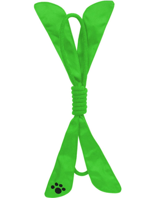 Load image into Gallery viewer, Pet Life ® 'Extreme Bow' Sporty Rope and Squeak Dog Toy
