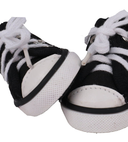 Pet Life ® 'Extreme-Skater' Canvas Casual Grip Pet Dog Shoes Sneakers - Set Of 4